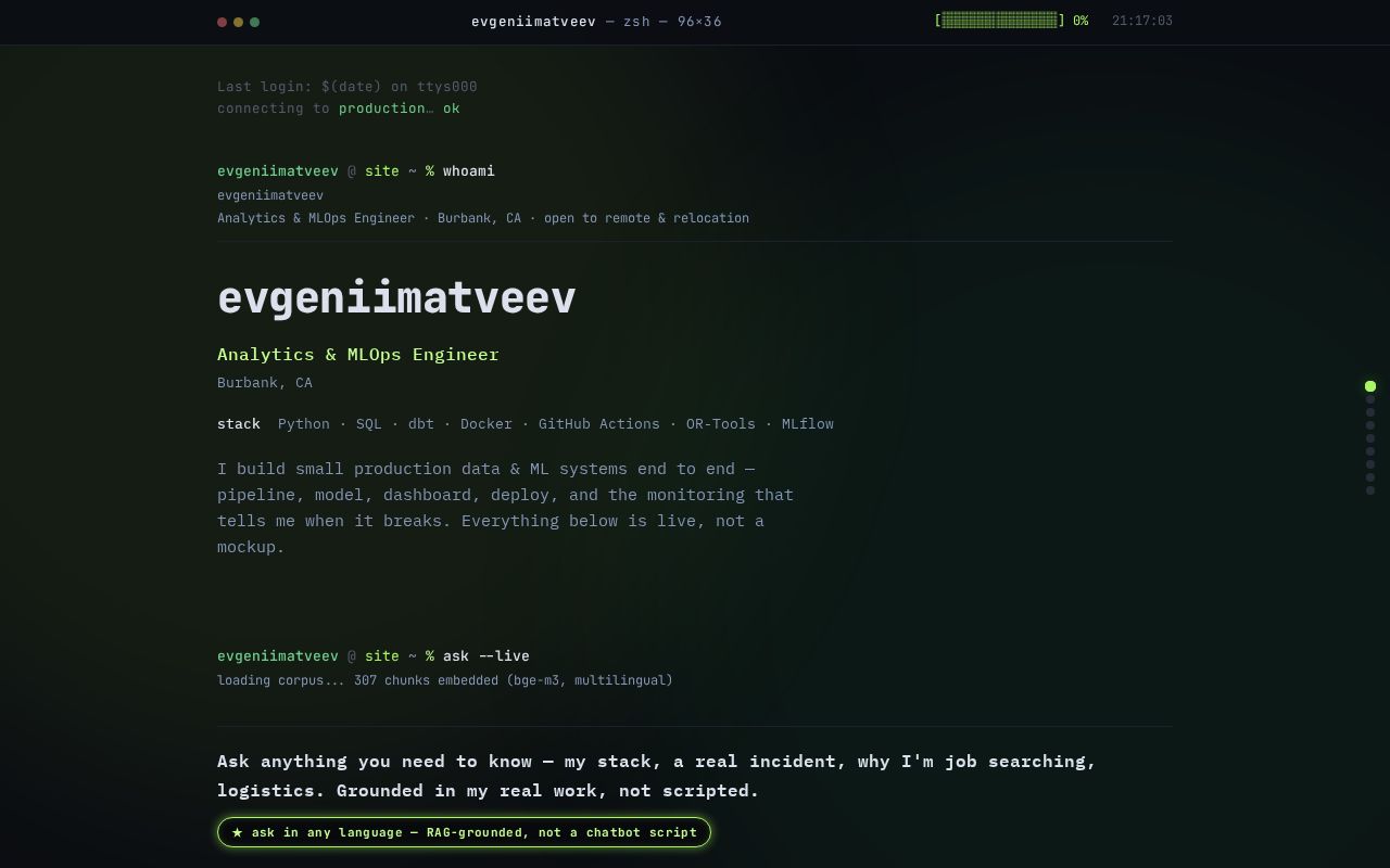Preview of Evgeniimatveev Github Io
