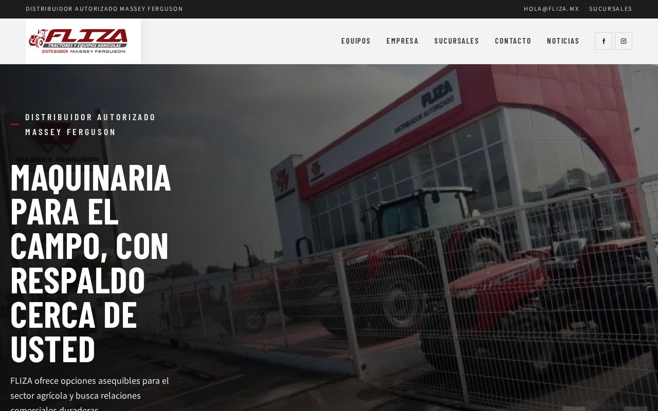 Preview of Recreación del sitio FLIZA, distribuidor autorizado Massey Ferguson