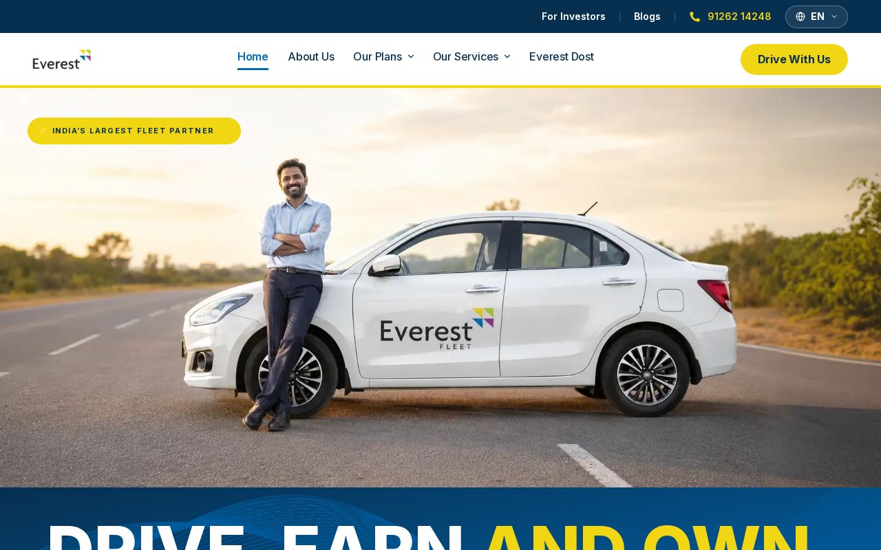 Preview of Everest Website