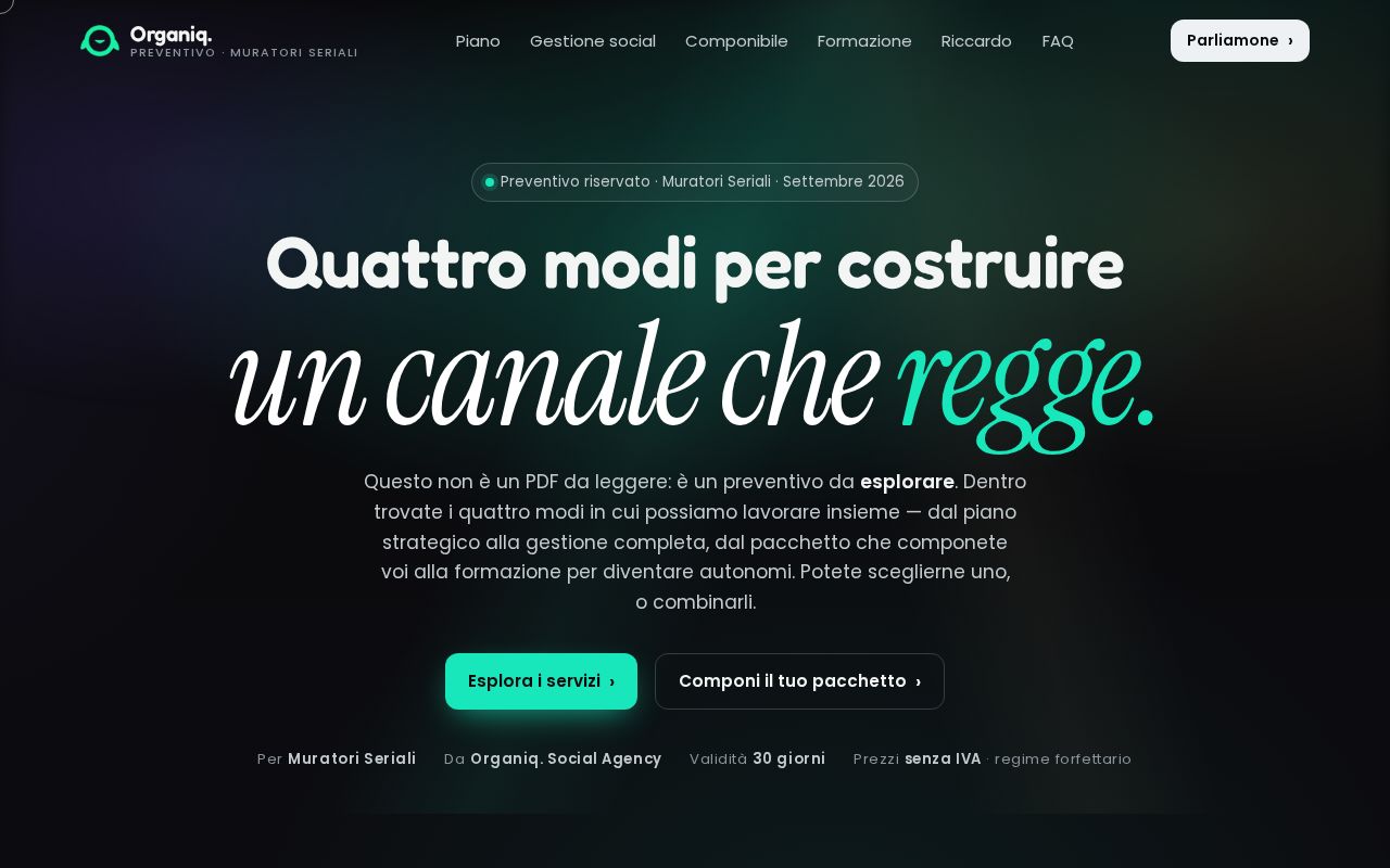 Preview of Preventivo interattivo Organiq per Muratori Seriali