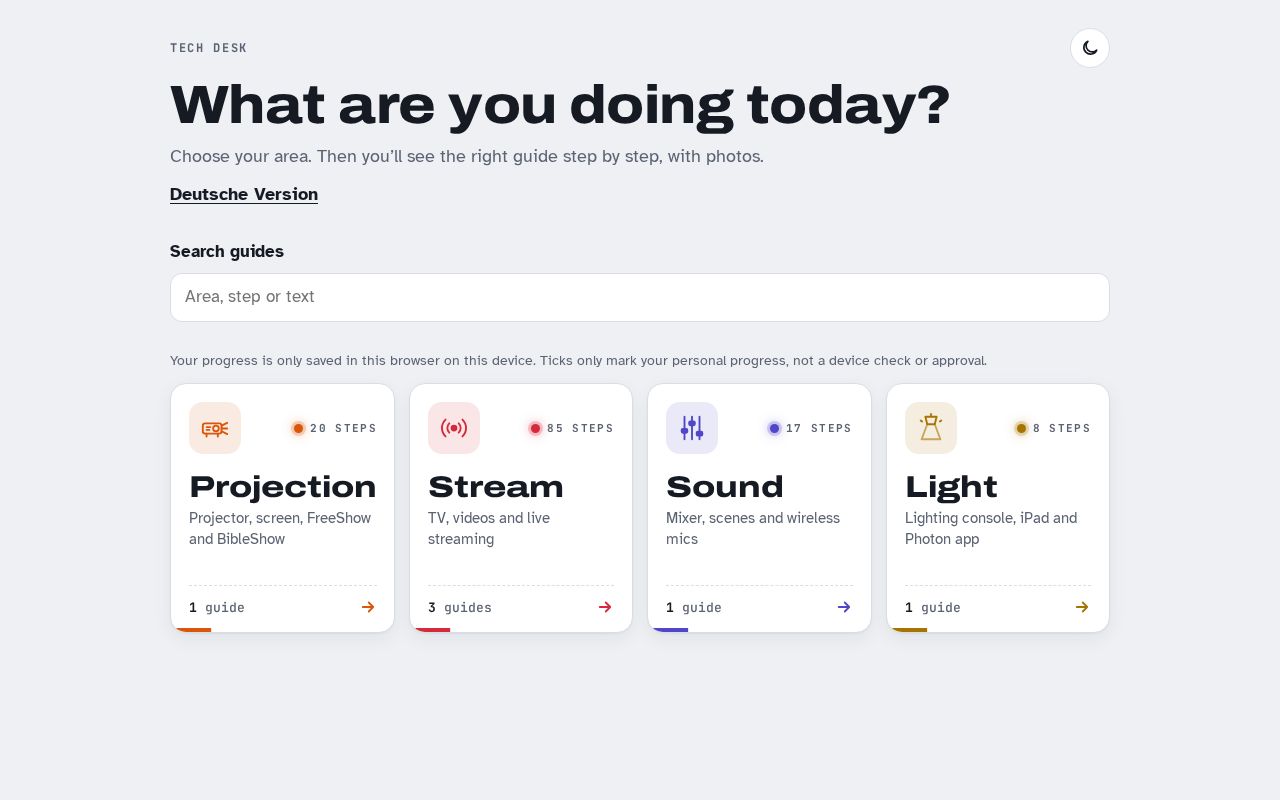Preview of Tech Desk Guides