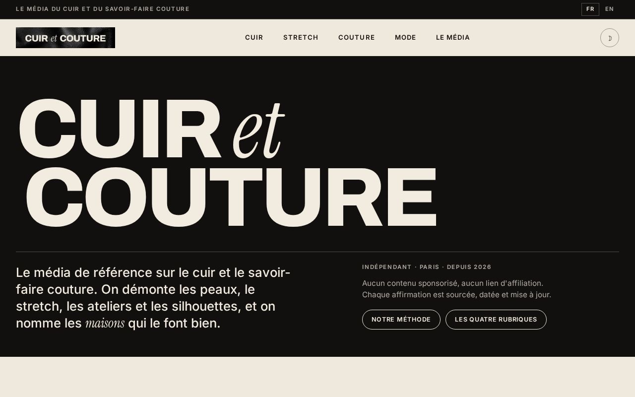 Preview of Cuir Et Couture