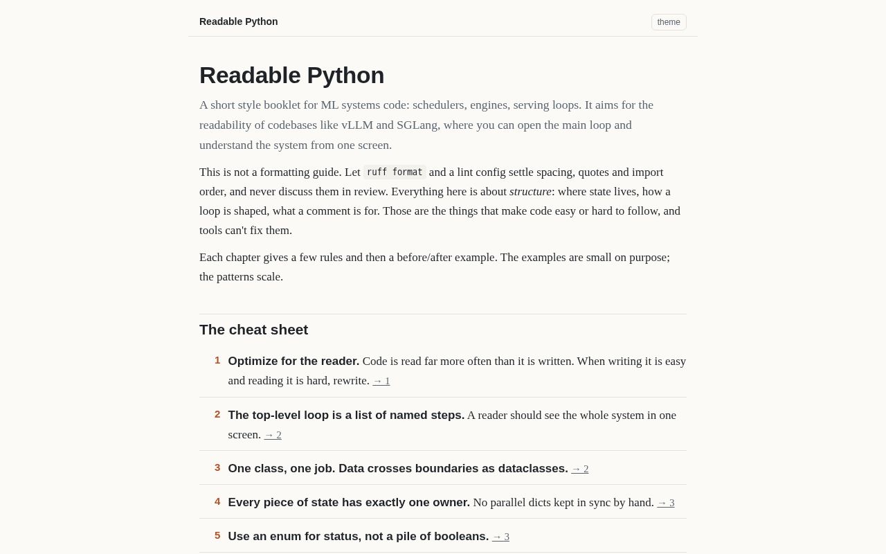 Preview of Readable Python