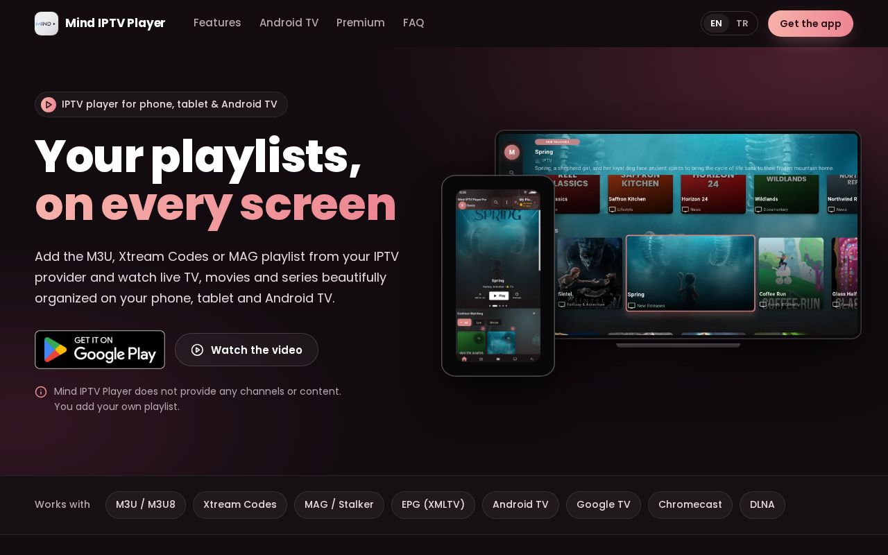 Preview of Mind Iptv Player