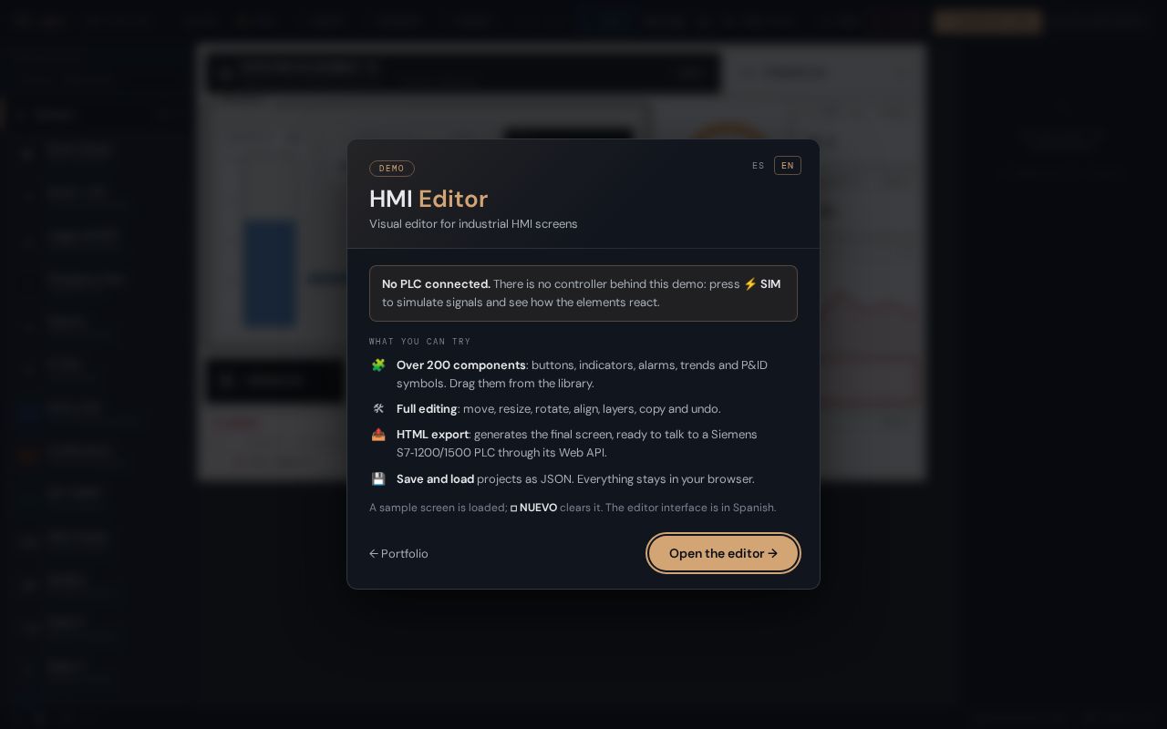 Preview of HMI Editor