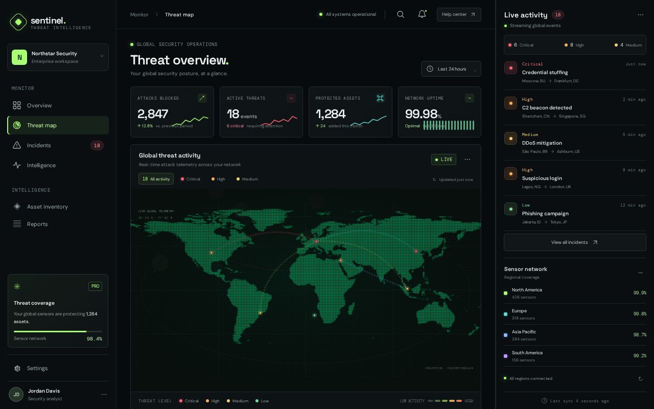Preview of Cyber Threat Map