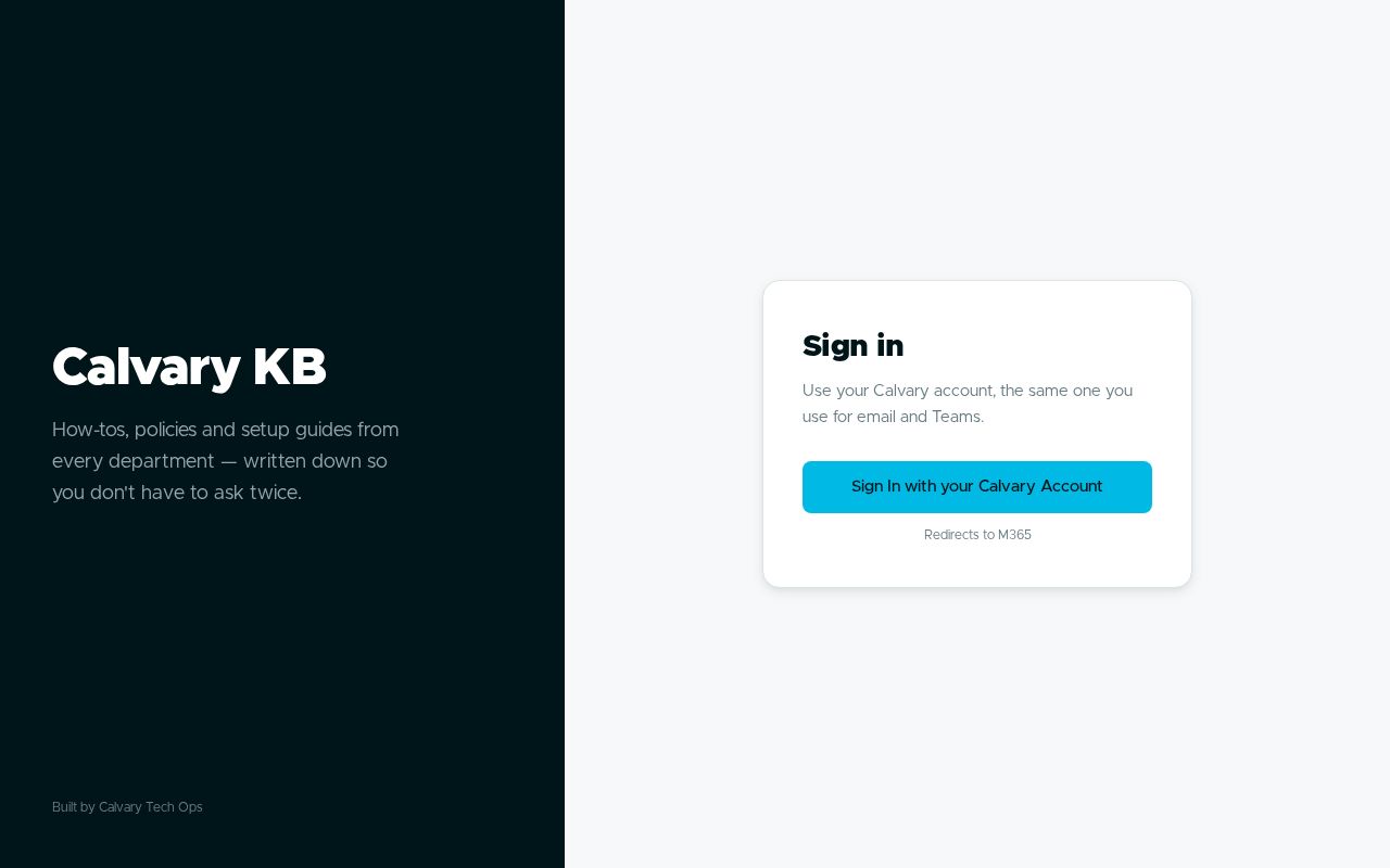Preview of Calvary KB