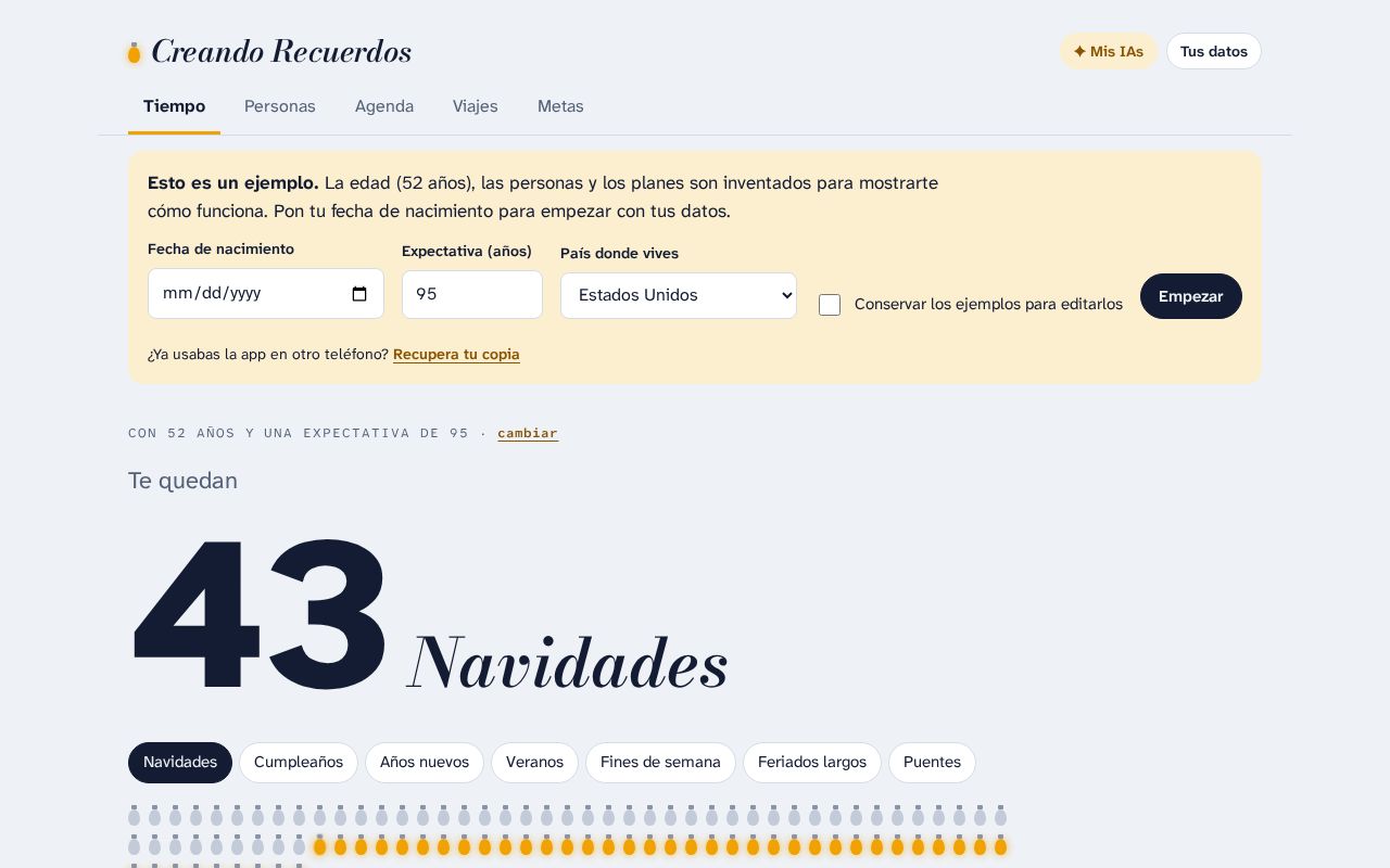 Preview of Creando Recuerdos