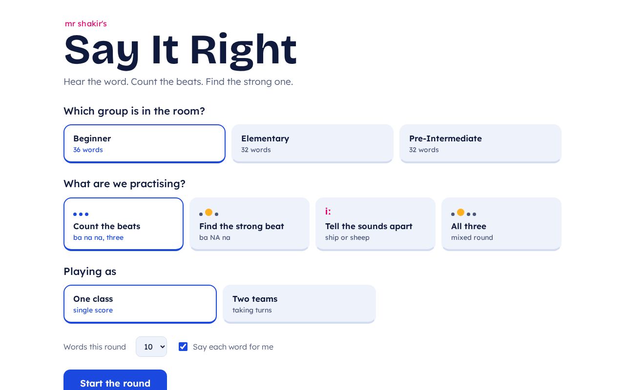 Preview of Say It Right