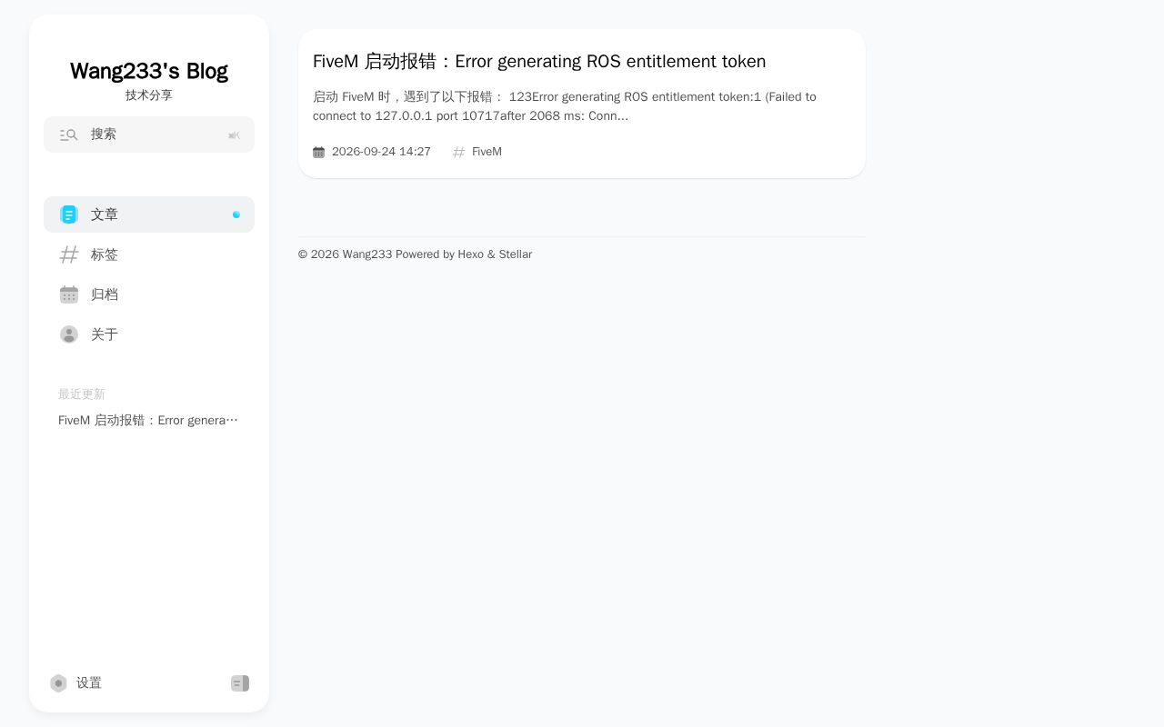 Preview of Wang233's Blog