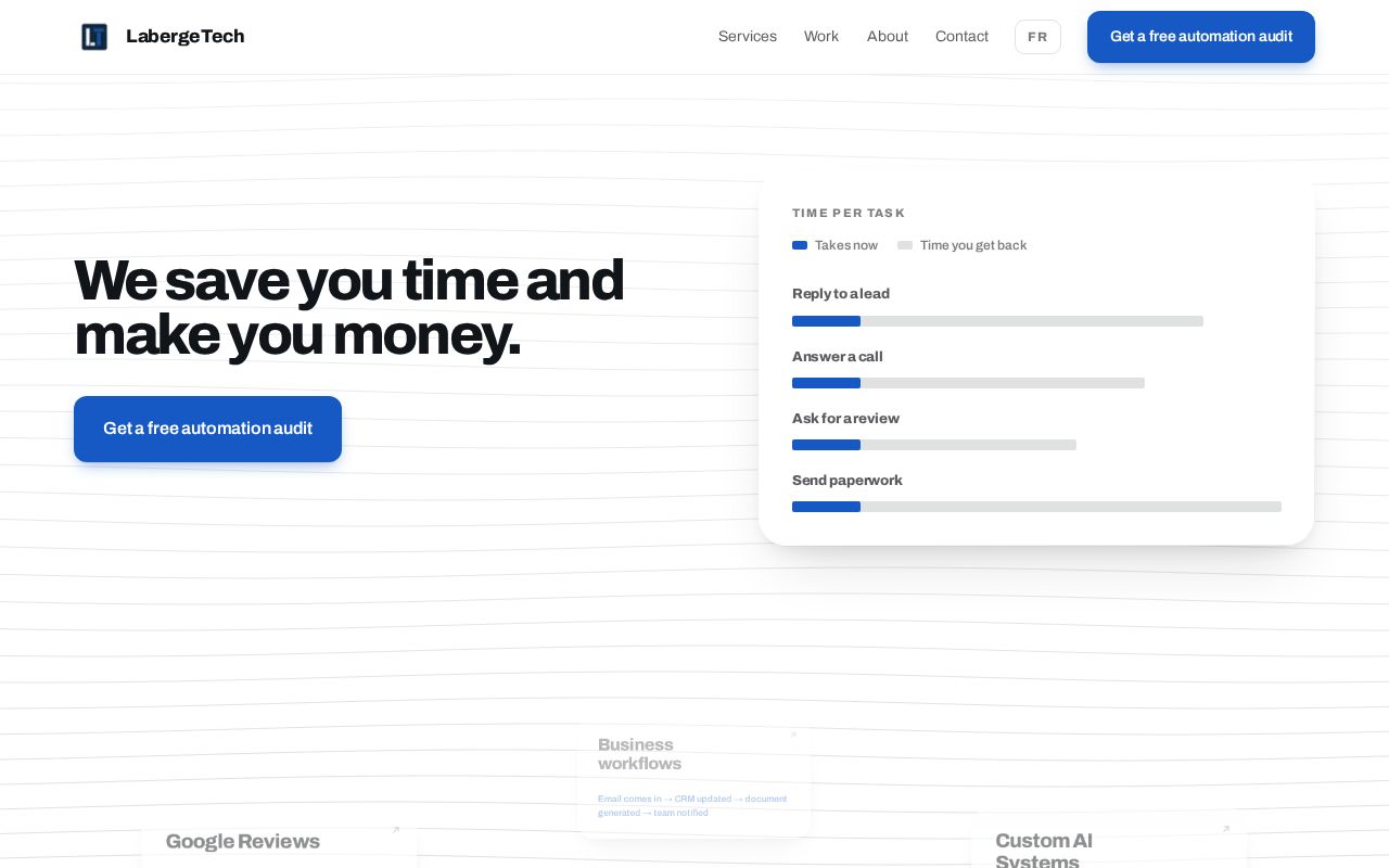 Preview of Labergetech Website