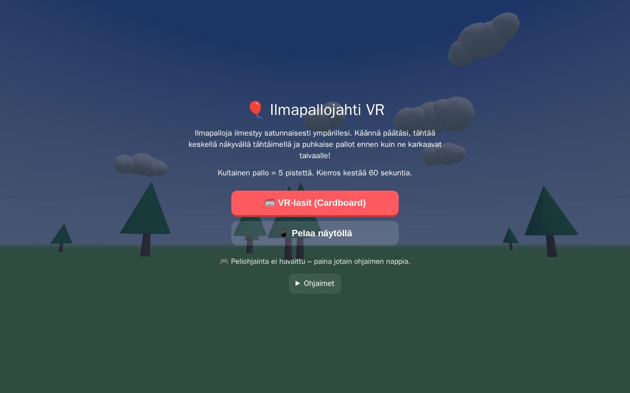 Preview of Ilmapallojahti VR