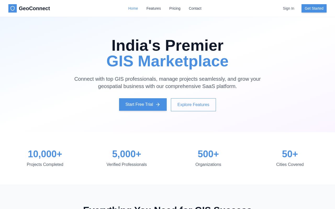 Preview of GeoConnet