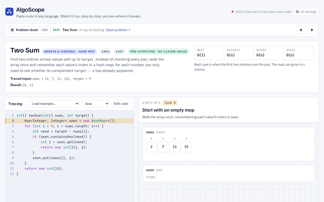 Preview of AlgoScope