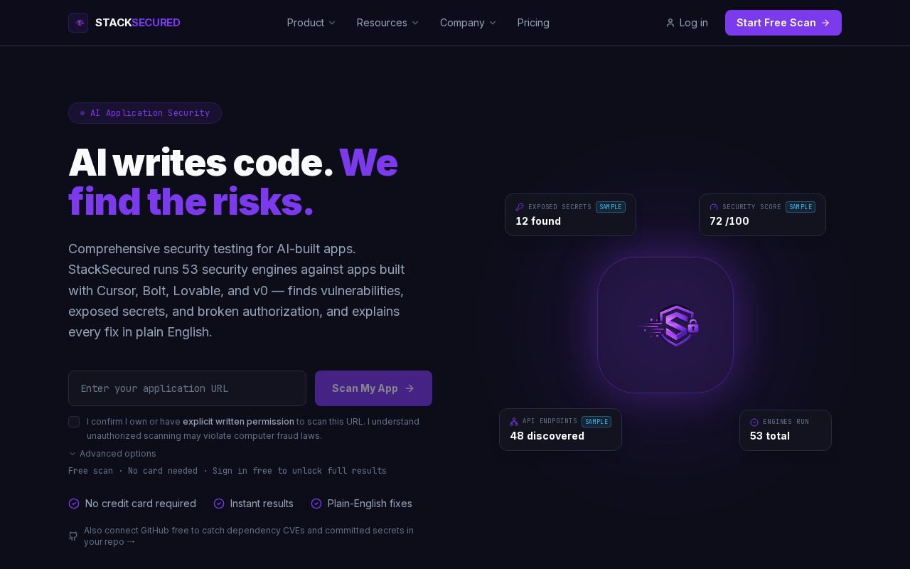 Preview of StackSecured