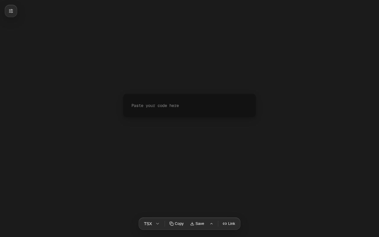 Preview of Yet another Code to Image web application
