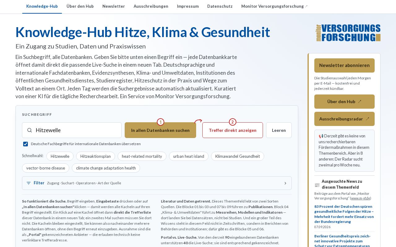 Preview of Knowledge-Hub Hitze, Klima & Gesundheit