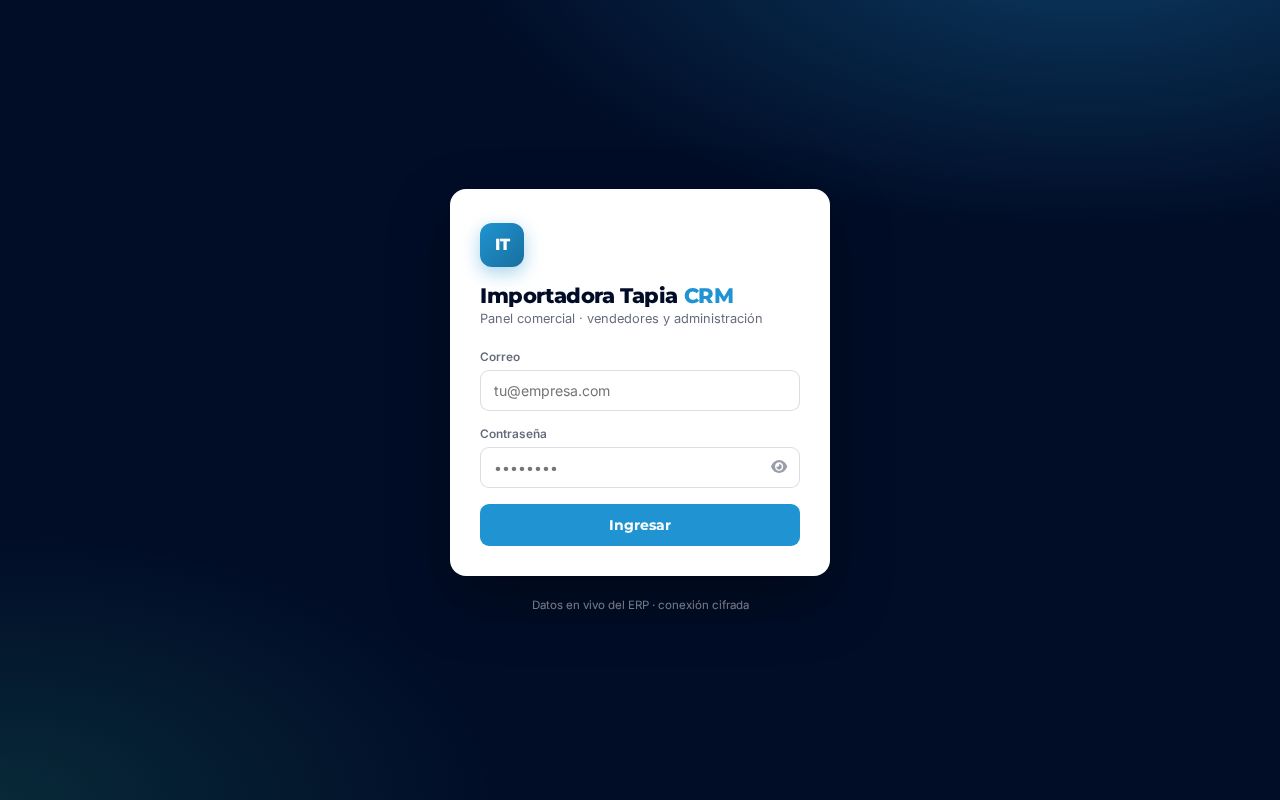 Preview of Importadora Tapia Frontend