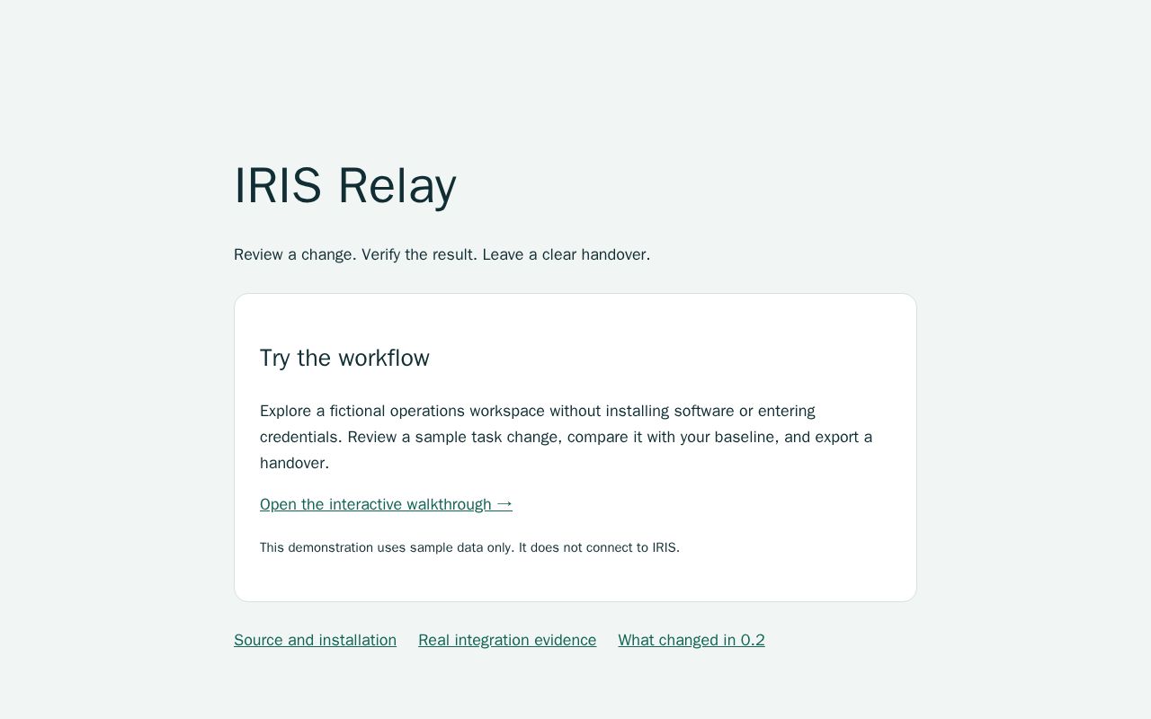 Preview of Iris Relay