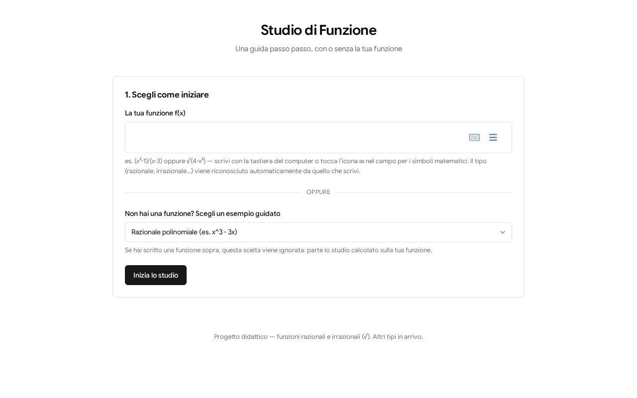 Preview of Studio di Funzione