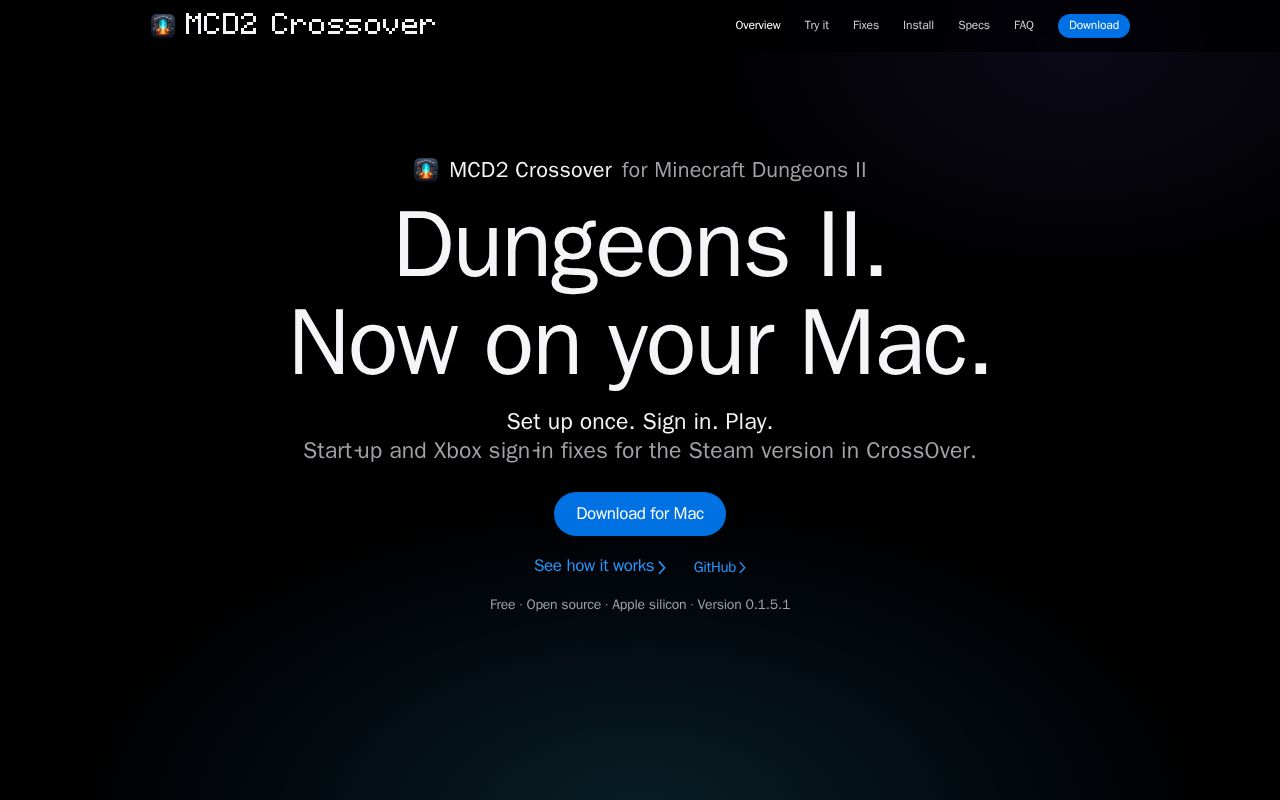 Preview of Mcd2 Crossover