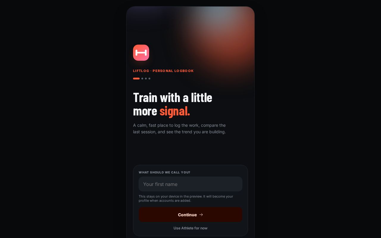 Preview of Liftlog Preview