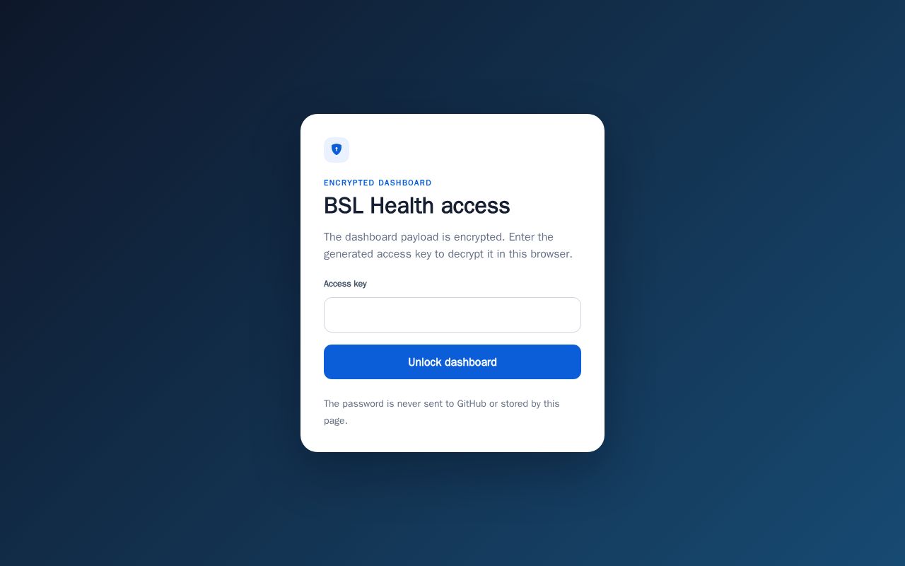 Preview of Bsl Global Dashboard Demo