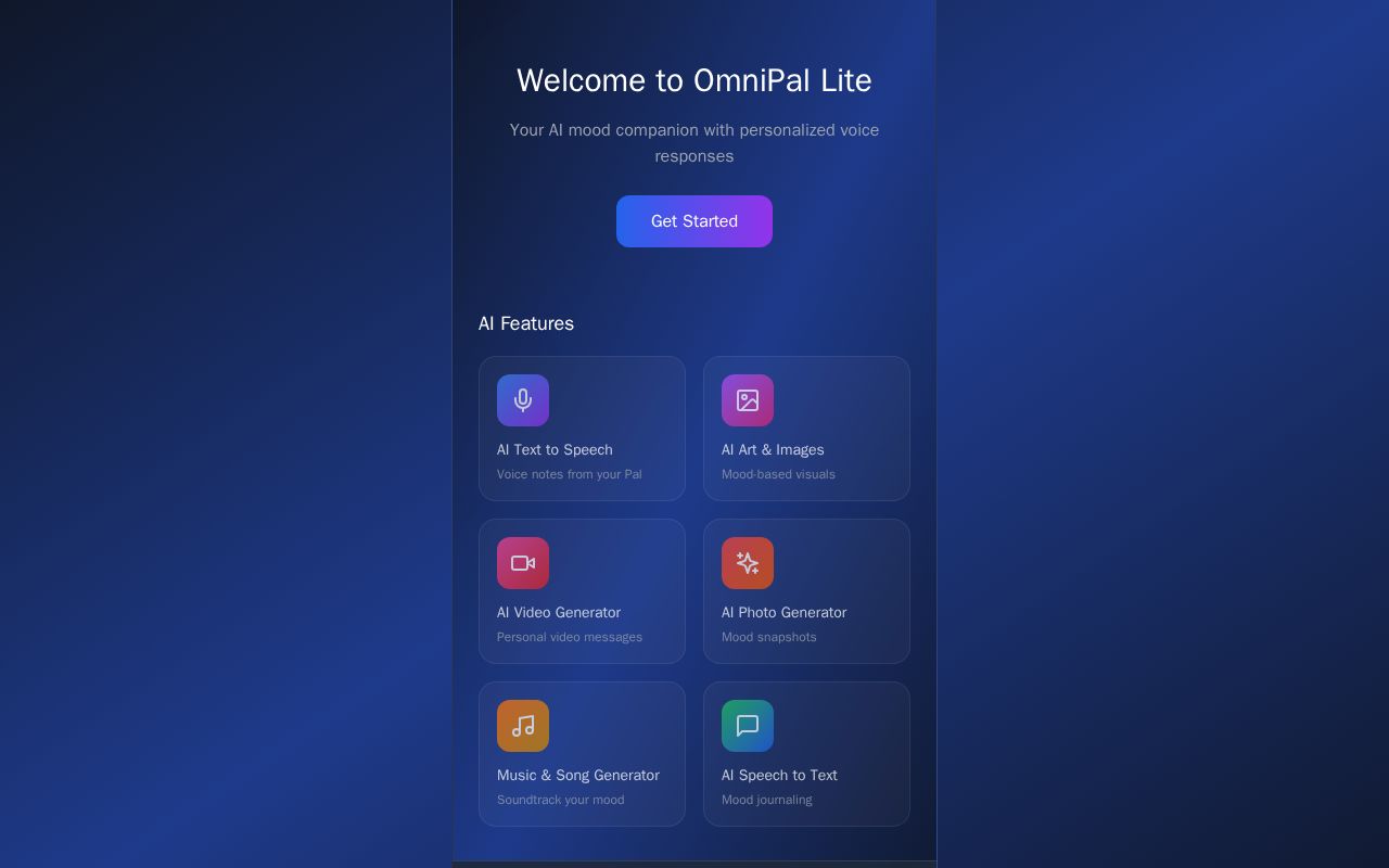Preview of OmniPal – AI Life Companion for All Ages