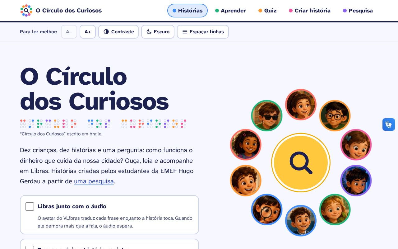 Preview of O Círculo dos Curiosos: histórias de educação fiscal