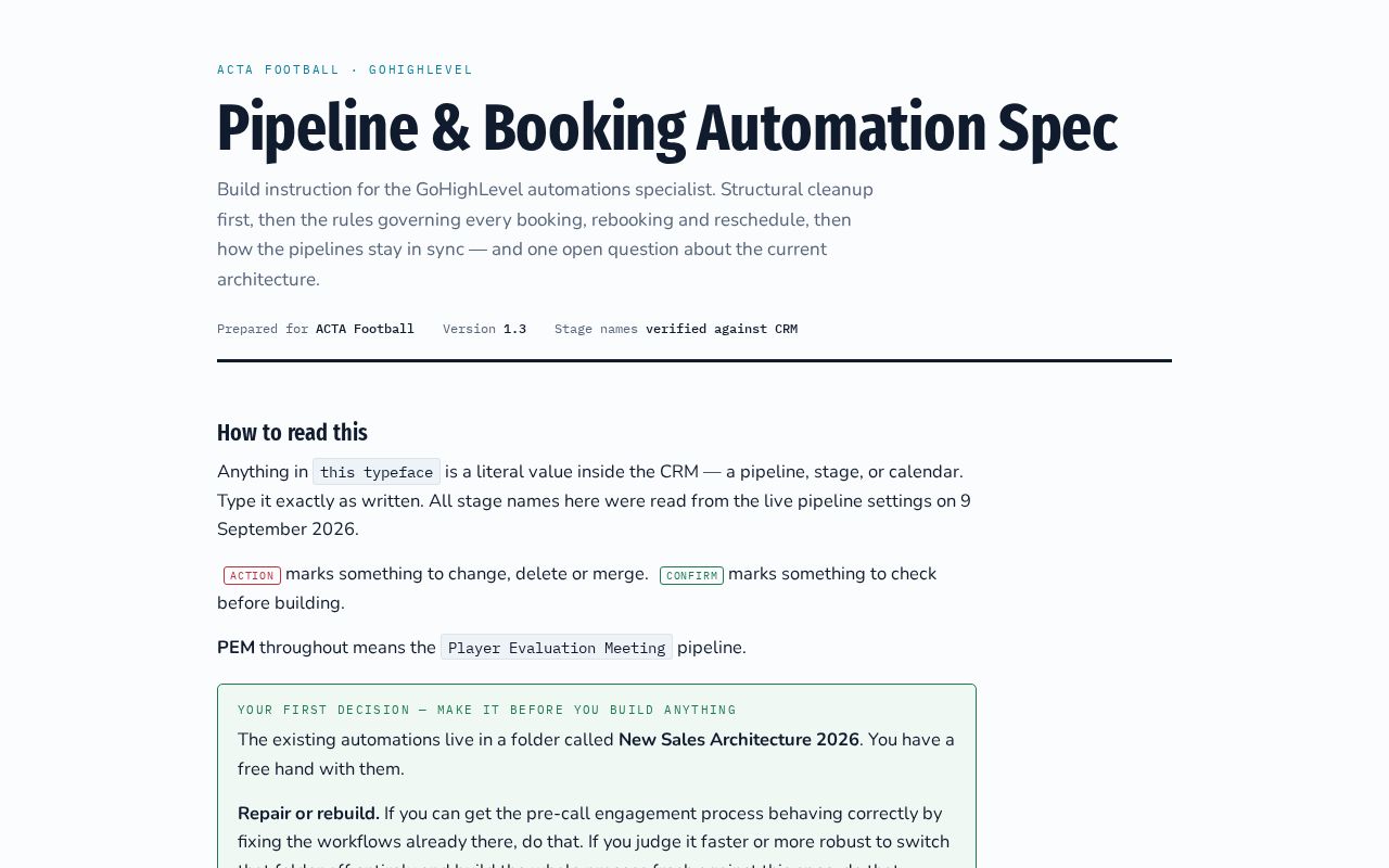 Preview of ACTA Pipeline Automation Spec