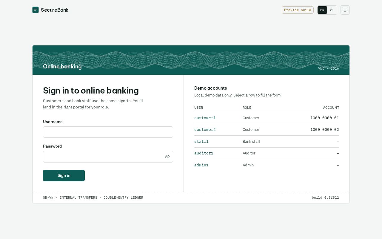 Preview of Securebank