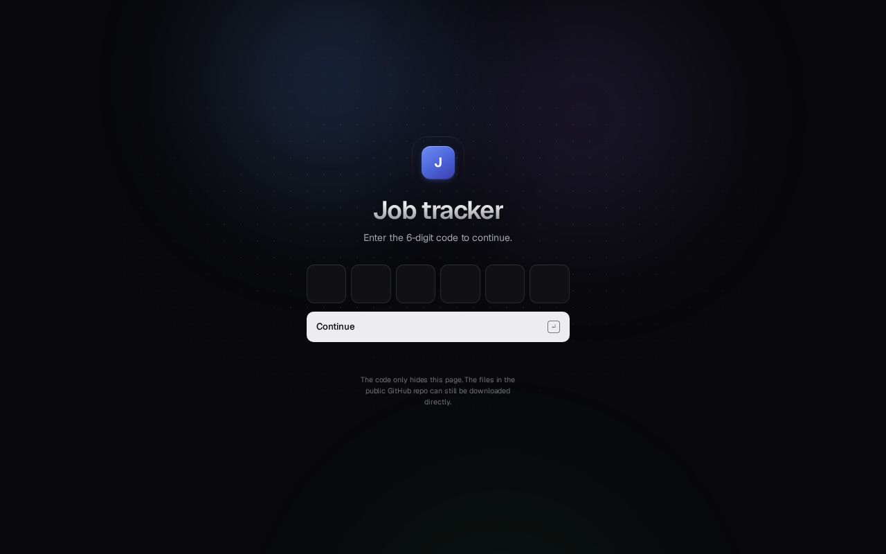 Preview of Job Tracker