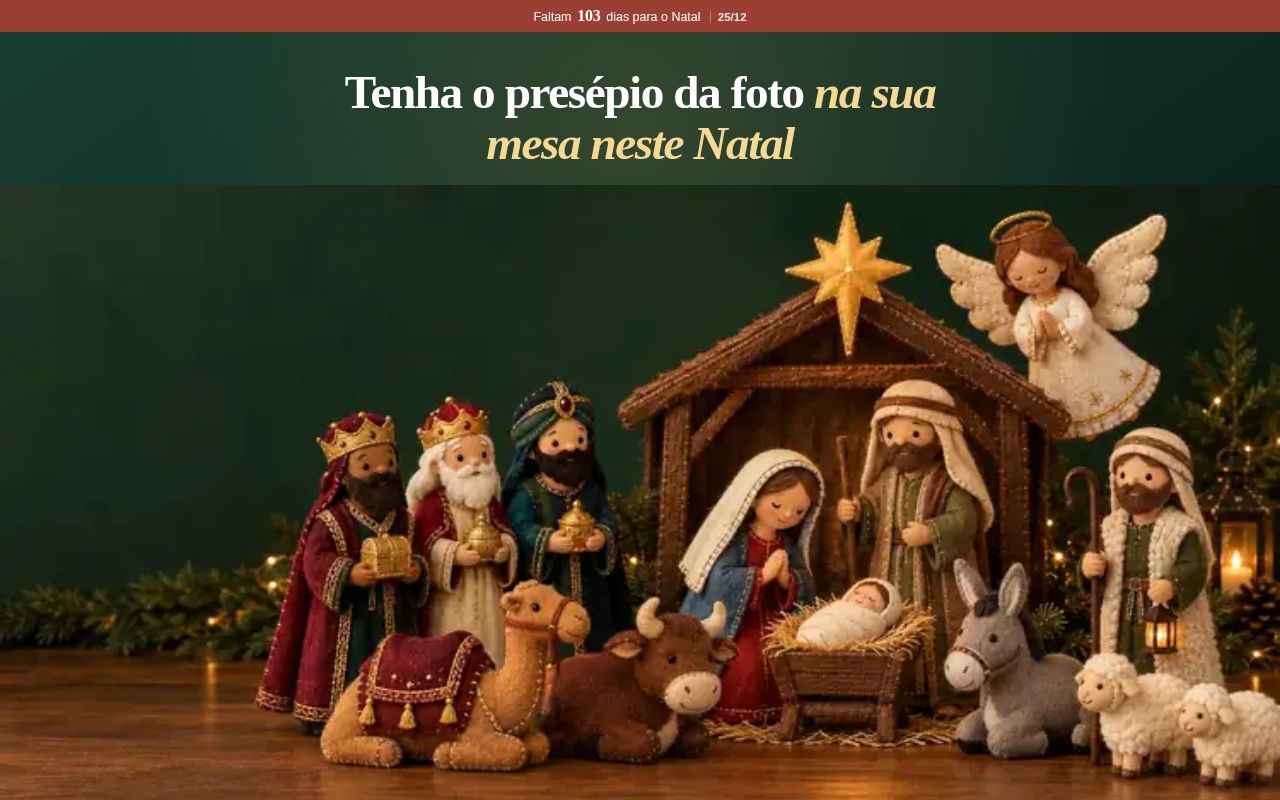 Preview of Landing Natal Feito a Mao - Presepio de Feltro