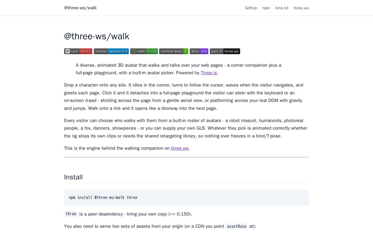 Preview of Three Ws Walk Sdk