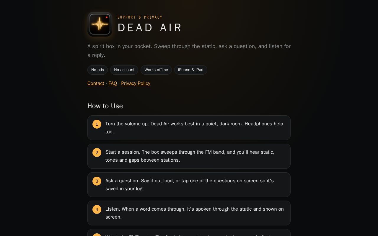 Preview of Deadair Site