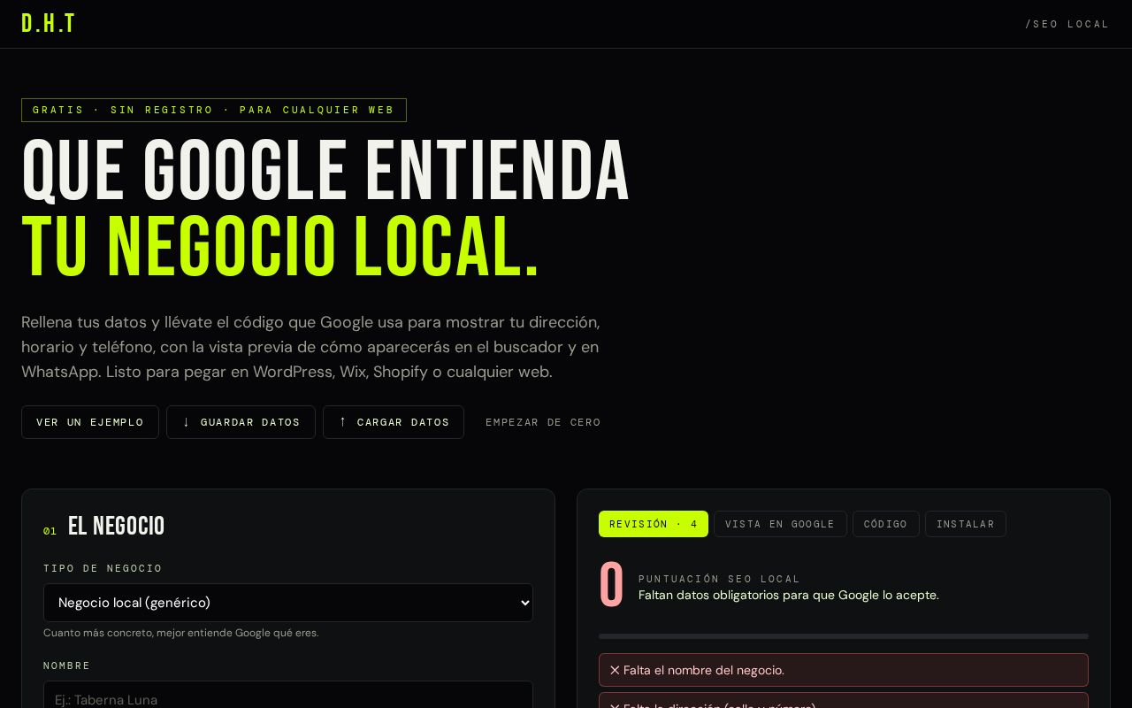 Preview of Dht Seo Local