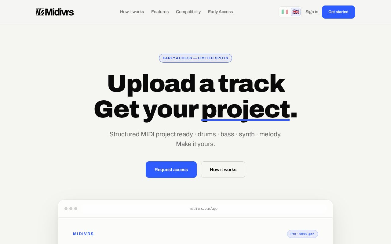 Preview of Midivrs API