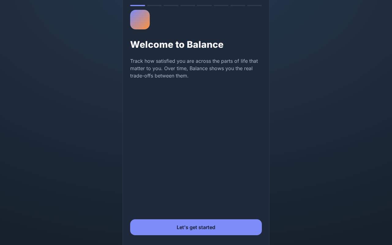 Preview of Balance App