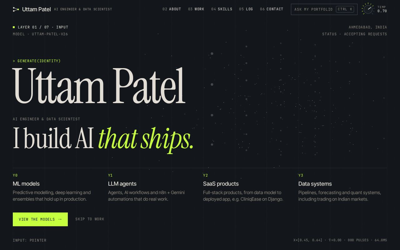 Preview of Uttampatel1 Github Io