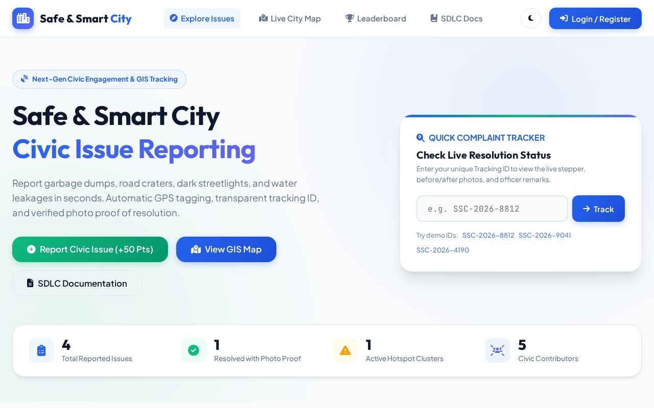 Preview of Smart City Civic Reporting