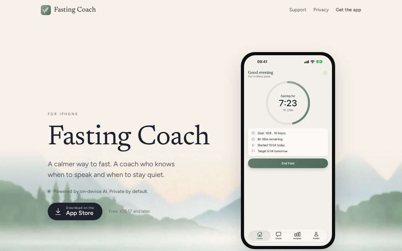 Preview of Fastingcoach Site