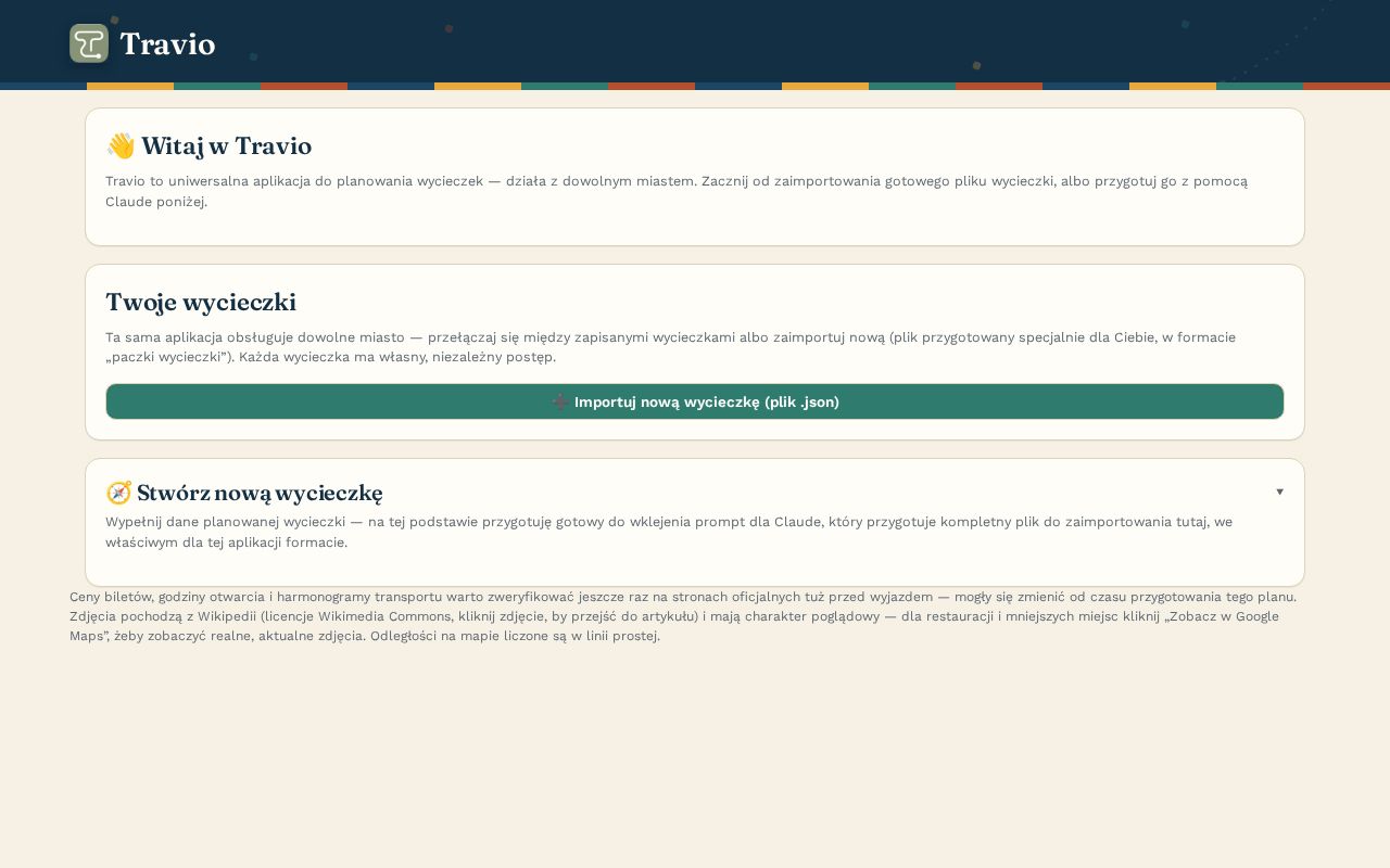 Preview of Interaktywny planer wycieczki