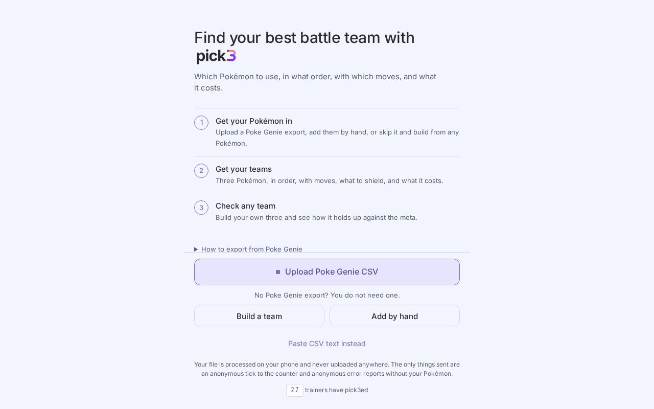 Preview of Pickthree