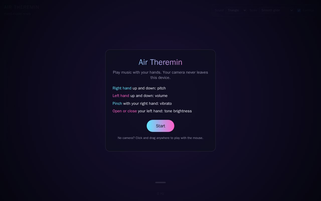 Preview of Air Theremin