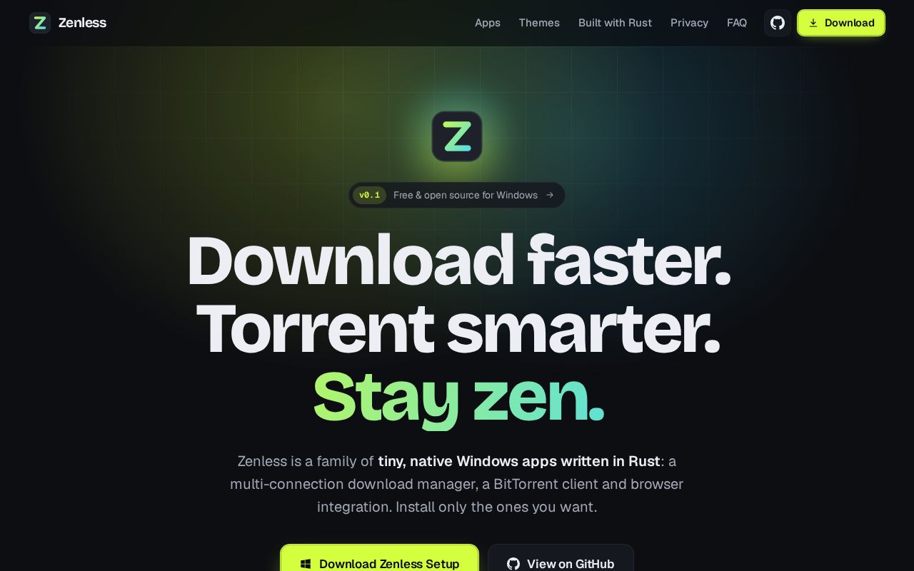 Preview of Zenless Download Manager