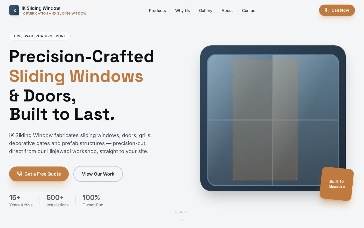 Preview of IK Fabrication And Sliding Windows