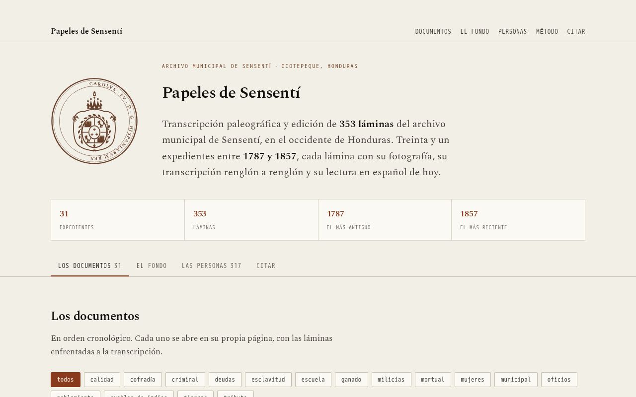 Preview of Papeles Sensenti