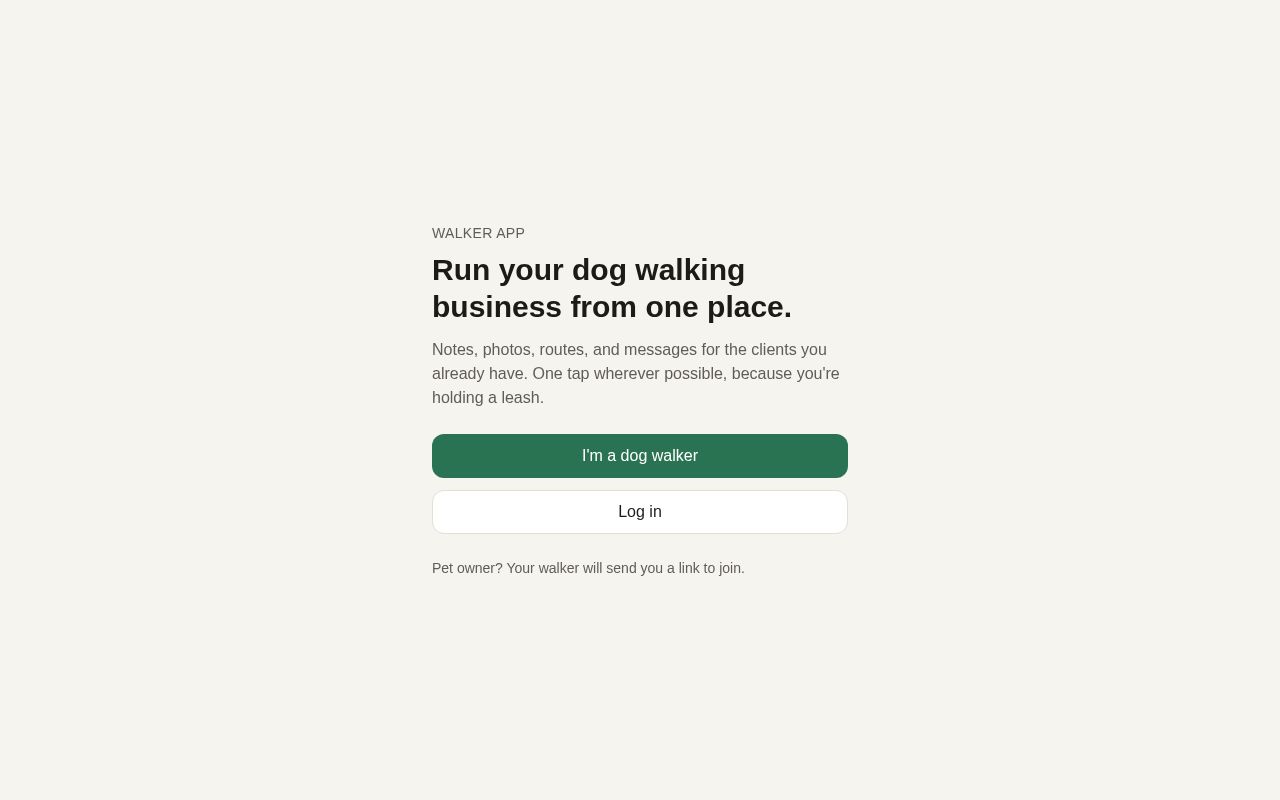 Preview of Walker App