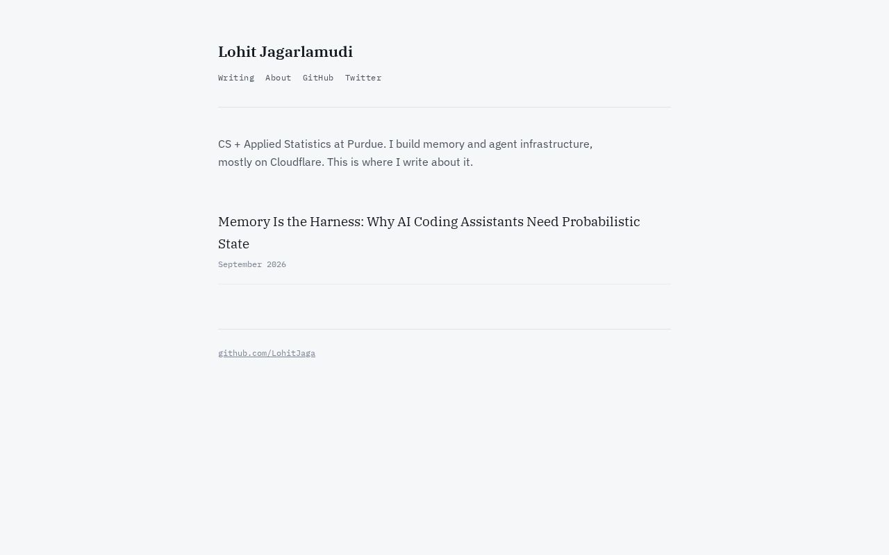 Preview of Lohit Jagarlamudi — writing