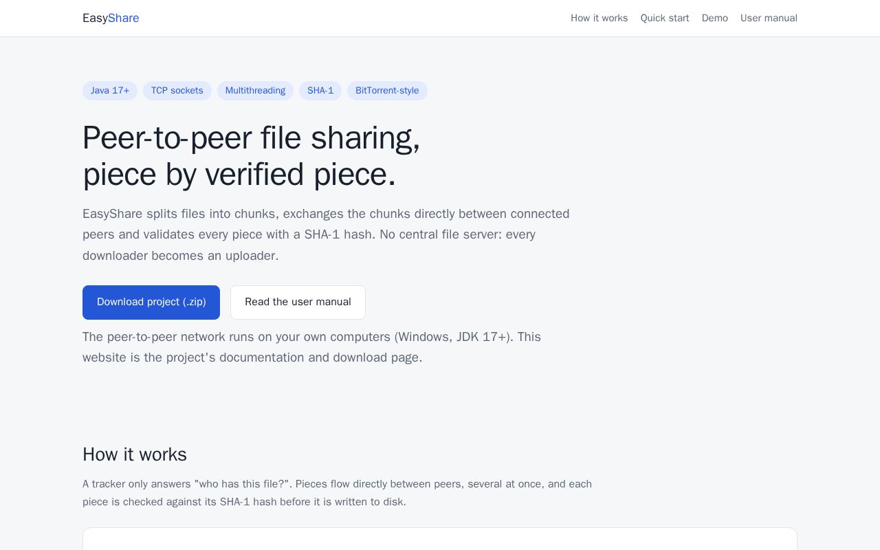 Preview of Easyshare P2p